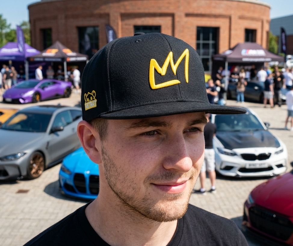 Classic Snapback Hat "Like a King" (Shadow Black)