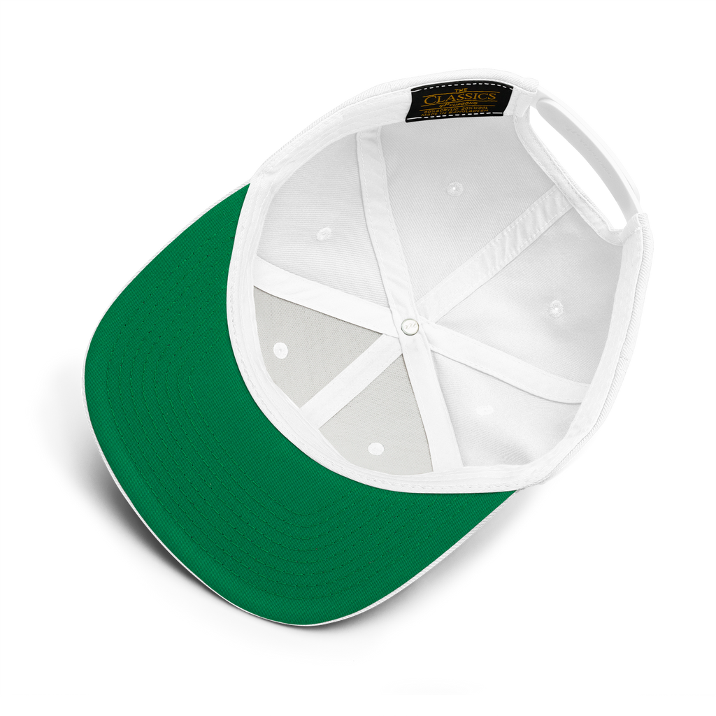 Classic Snapback Hat "Like a King" - Pure White